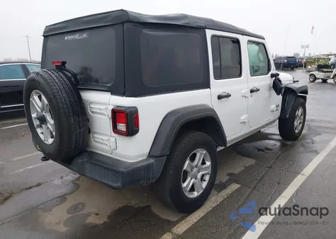 2021 Jeep Wrangler Unlimited Sport S 4X4 z USA, uszkodzony, nr VIN 1C4HJXDN0MW591867